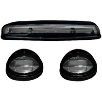 RECON 264155WHBKHP SMOKED LENS WHITE OLED BAR-STYLE CAB LIGHTS 2002-2007 GM SILVERADO/SIERRA (WITH FACTORY CAB LIGHTS)