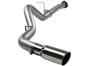 AFE POWER 49-44004 LARGE BORE HD 4" 409 STAINLESS STEEL DPF BACK EXHAUST SYSTEM FOR GM DIESEL TRUCKS 07.5-10  V8-6.6L LMM
