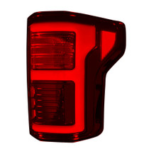 RECON 264268LEDRBK TAIL LIGHTS OLED DARK RED SMOKED FORD F150 15-17 & RAPTOR 17-19 (REPLACES OEM LED) 