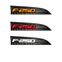RECON 264285BK ILLUMINATED EMBLEMS BLACK IN AMBER, RED & WHITE 11-16 FORD F250