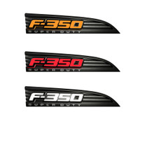 RECON 264286BK ILLUMINATED EMBLEMS BLACK IN AMBER, RED & WHITE 11-16 FORD F350