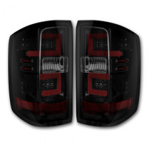RECON 264238BK TAIL LIGHTS OLED IN SMOKED CHEVY SILVERADO 1500 14-18 & 2500/3500 14-19 