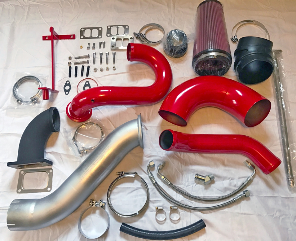 CRAZY CARL'S TURBOS TWINTURBOKIT COMPLETE COMPOUND TURBO PIPING KIT