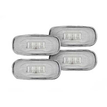 RECON 264131CL CLEAR 4-PC LED DUALLY FENDER LIGHTS 2003-2009 DODGE RAM DUALLY