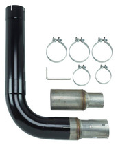 PYPES PERFORMANCE EXHAUST STD006B DIESEL SINGLE STACK KIT 5 IN SINGLE EXIT BLACK FINISH HARDWARE INCL 409 STAINLESS STEEL PYPES EXHAUST