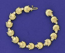 Shell Diamond Bracelet