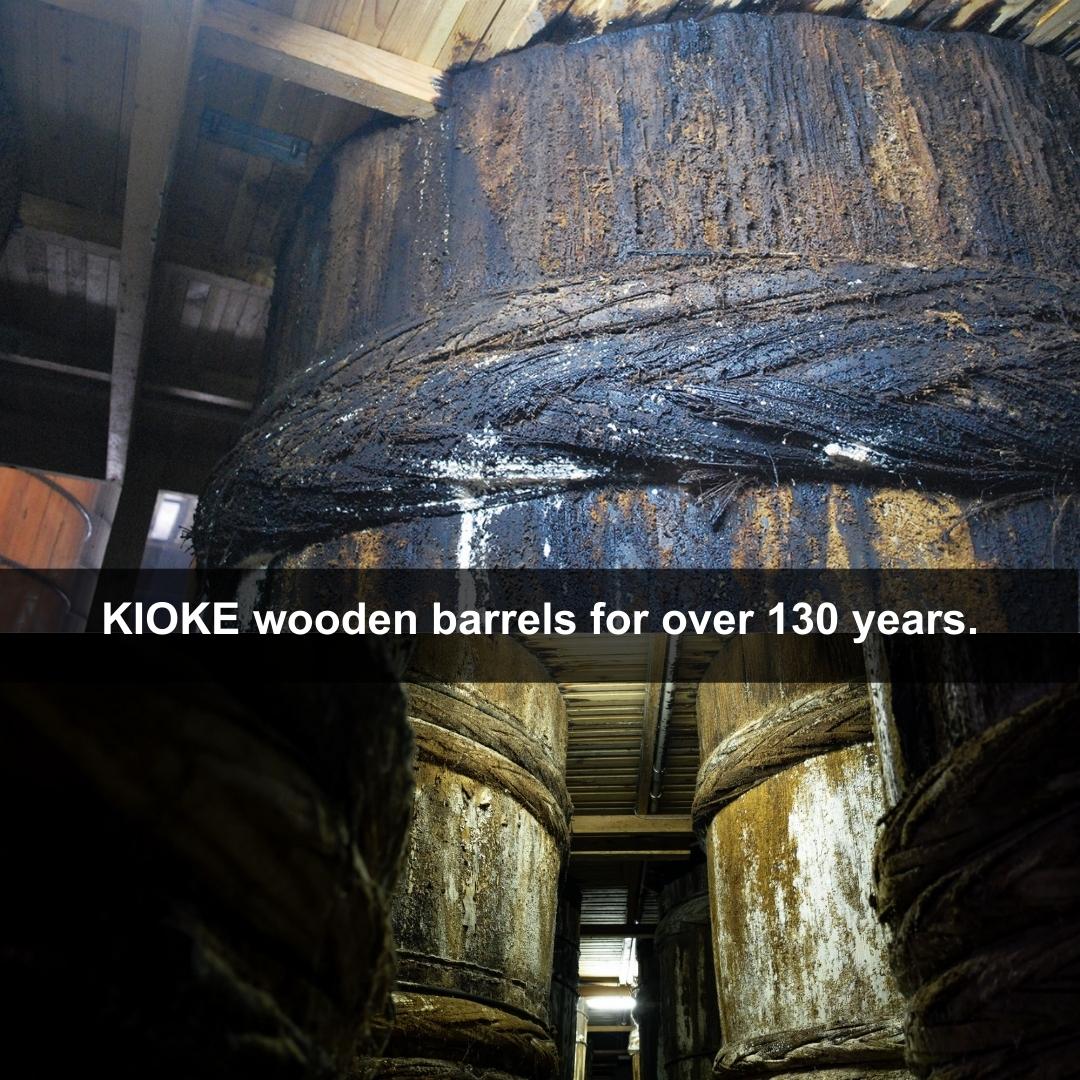 The Kioke wooden barrels