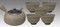 Tokoname Kyusu Teaset - JUSEN - Mud Foaming 1pot & 5chawan cups - set Image