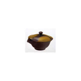 Hohin teapot - SOZAN (140cc/ml) Brown - ceramic mesh