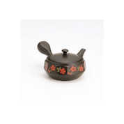 Tokoname kyusu - TAKEHARU (280cc/ml) plums ceramic Obi-ami - Japanese teapot