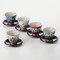 [VALUE] Senchawan 5 teacups & saucers set w box - Japanese Aritayaki Porcelain