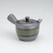 Banko-yaki Kyusu teapot - Green glaze stripe - 300cc/ml