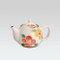 Mino-yaki teapot - Two color flower - 420cc/ml