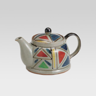 Mino-yaki teapot - Geometric pattern - 430cc/ml