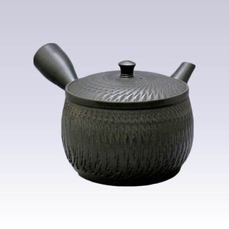 Tokoname Kyusu teapot - SEKIRYU - Black Ink - 320cc/ml