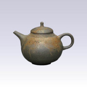 Tokoname Kyusu teapot - JIN - Algae Hanging - 110cc/ml - Borehole steel net