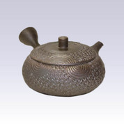 Tokoname Kyusu teapot - JUSEN - Burning Foam - 150cc/ml - Detailed steel net