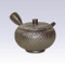 Tokoname Kyusu teapot - JUSEN - Platinum Wave - 160cc/ml - Detailed steel net