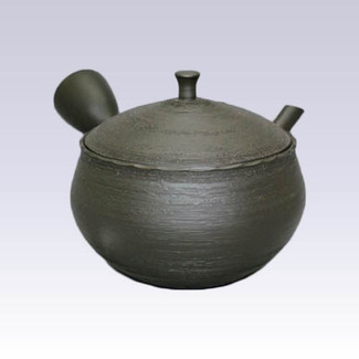 Tokoname Kyusu teapot - HOKURYU - Ebony Matsukin - 310cc/ml