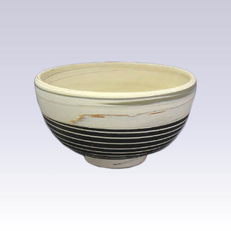 Tokoname Pottery Rice bowl - KENJITOEN - Kneading Black - 1Rice bowl