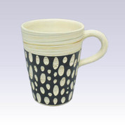 Tokoname Pottery Long Coffee Mugs - KENJITOEN - Kneading Black - 1Long Coffee Mug