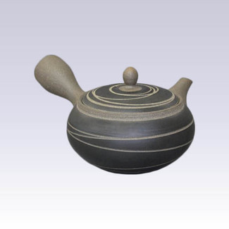 Tokoname Kyusu teapot - MORIMASA - Baked Wire Steps - 330cc/ml