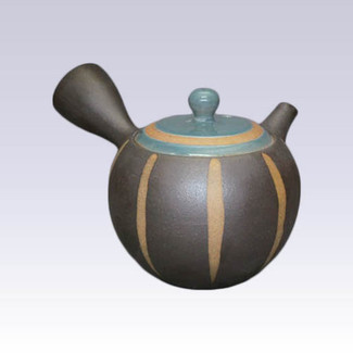 Tokoname Kyusu teapot - ISSIN - Blue Tokusa - 300cc/ml