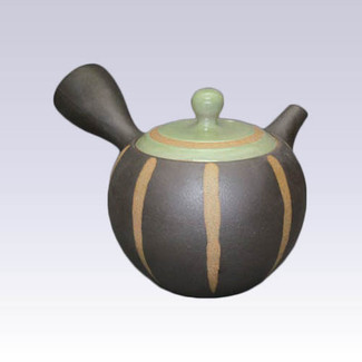 Tokoname Kyusu teapot - ISSIN - Green Tokusa - 300cc/ml