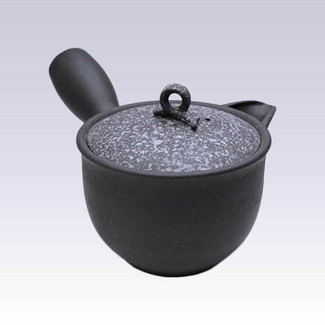 Tokoname Kyusu teapot - HAKUYO - Lid White Blow - 300cc/ml - Circle steel net