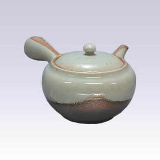 Tokoname Kyusu teapot - ISSIN - Ashes - 500cc/ml - Refreshing steel net