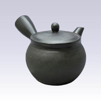 Tokoname Kyusu teapot - AKIRA - Black - 460cc/ml - Stainless steel net