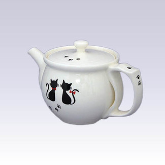 Tokoname Kyusu teapot - AKIRA - Black Cat - 480cc/ml - Stainless steel net