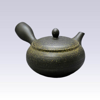 Tokoname Kyusu teapot - AKIRA - Gold Blow - 360cc/ml - Obal ami stainless steel net