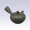 Tokoname Kyusu teapot - AKIRA - Line Step Black - 360cc/ml - Obal ami stainless steel net