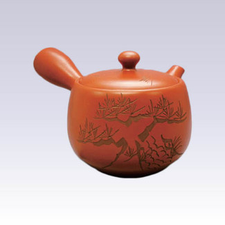 Tokoname Kyusu teapot - AKIRA - Pine - 550cc/ml - Obal ami stainless steel net