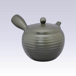 Tokoname Kyusu teapot - AKIRA - Line Step - 1080cc/ml - Obal ami stainless steel net