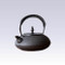 Nanbu Tetsubin - Hiramaru Arare - 1.2 Liter : Japanese cast iron teapot - Induction safe