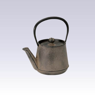 Nanbu Tetsubin - Wood Grain - 0.6 Liter : Japanese cast iron teapot