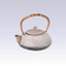 Nanbu Tetsubin - White Butterfly - 0.4 Liter : Japanese cast iron teapot