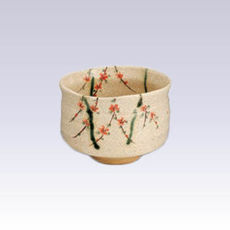 Mino-yaki - Matcha bowl - SAKURA with box