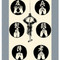 Mini Kakejiku - Ninja and KUJI-IN - Japanese small hanging scroll - Thumbnail