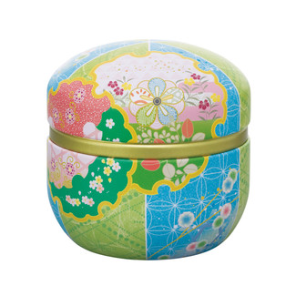 Blue - Suzuko-Beanbag steel tea caddy can