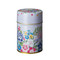 S/Mauve - Lotus flower steel tea caddy can