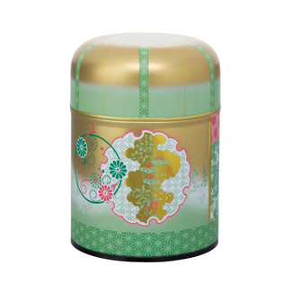 Green - Heian era steel tea caddy can