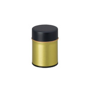 SS - Gold steel tea caddy can