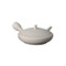 Tokoname-yaki JUNZO MAEKAWA - White - 140cc/ml - Flat kyusu teapot - sasame ceramic fine mesh