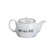 Arita-yaki Cat kyusu teapot - NEKO - 580cc/ml - Kago-ami stainless steel net
