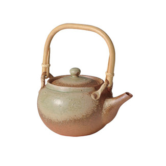 Shigaraki-yaki - GRAY GLAZE - 800cc/ml - Dobin kyusu teapot - Ceramic mesh w box