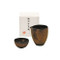 Sake server set - KOICHI MIZUNO - Copper glaze - 1 sake server - 1 guinomi sake cup with wooden box