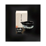 Sake server set - MISA MIZUNO - Mogusa - 1 sake server - 1 guinomi sake cup with wooden box
